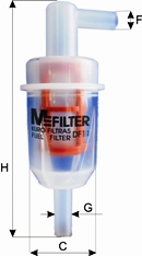 Filtru combustibil DF 11 MFILTER